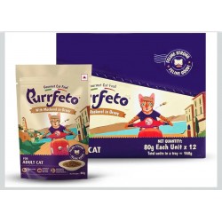 Purrfeto Gourmet Cat Food (With Mackerel in Gravy - For Adult Cat)