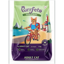 Purrfeto Adult Cat Dry Food - Chicken & Sardine 3 kg