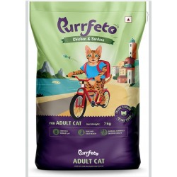 Purrfeto Adult Cat Dry Food - Chicken & Sardine (7 kg)