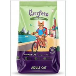Purrfeto Adult Cat Dry Food - Chicken & Sardine 1.2 kg