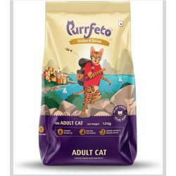 Purrfeto Adult Cat Dry Food - Chicken & Salmon 1.2 kg