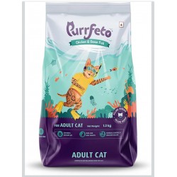 Purrfeto Purrfeto Adult Cat Dry Food – Chicken & Ocean Fish 1.2 kg