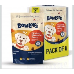 Bowlers Chicken Platter in Gravy (For Adult Dogs) 5+1