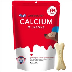 drools absolute calcium milk bone 190gm dog treat